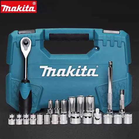 Japan Makita Ratchet Wrench Socket Set 23 Piece Set 3 8 Inch Socket