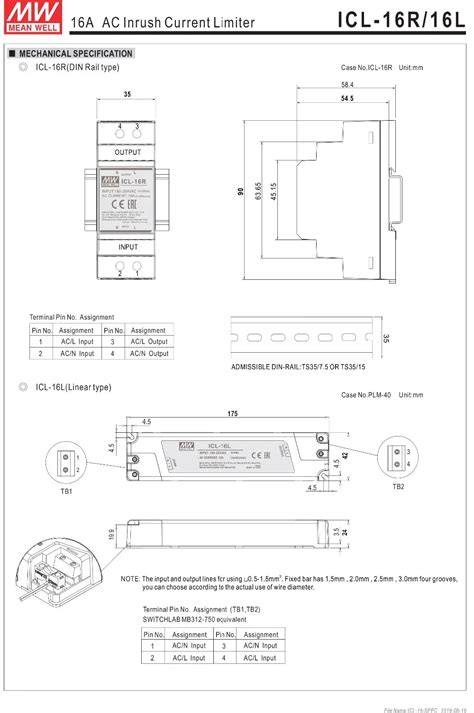 Mean Well ICL-16L Switching Power Supply