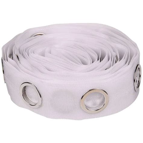 Hot Sale 5M Eyelet Curtain Tape 40 Rings Accessories Sewing Silver ...