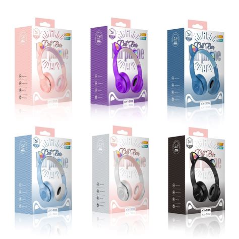 Auricular Vincha Bluetooth Led Gatito Lector Micro Sd Fm P