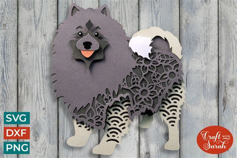 Keeshond Svg Layered Keeshond Spitz Dog Cutting File