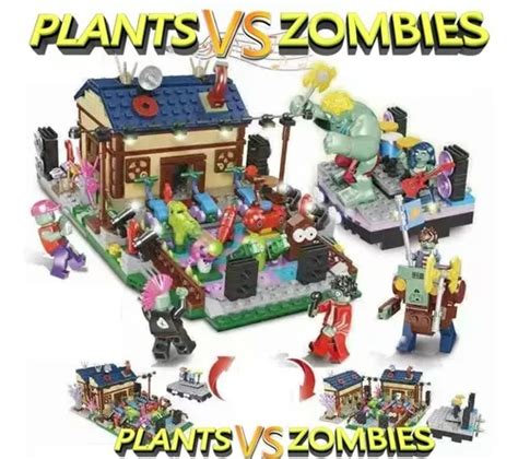 Mini bloques Escenario Plants Vs Zombies Casa Dave Envío gratis