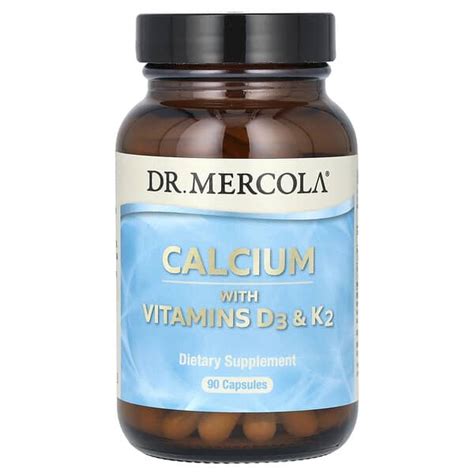 Dr Mercola Calcium With Vitamins D K Capsules