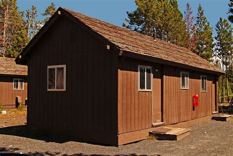 Old Faithful Snow Lodge Frontier Cabin Exterior 4 Yellowstone