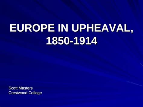 Ppt Europe In Upheaval 1850 1914 Dokumentips