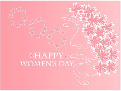 Premium Vector Vector March Happy Womens Day Floral Greeting Card