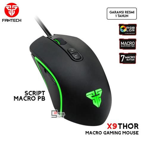 Jual Fantech Gaming Mouse Macro X Thor Rgb D Programmable Dpi