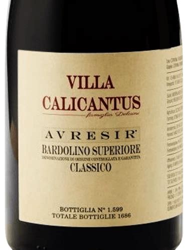 Villa Calicantus Avresir Bardolino Superiore Classico Vivino US