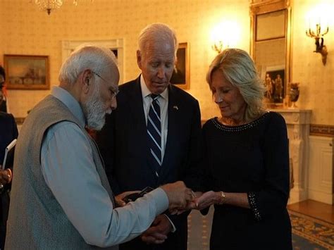 In Pictures Heres What Pm Modi Ted To Us First Lady Jill Biden