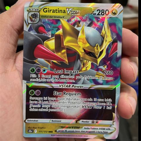 Jual Kartu Pokemon Bahasa Indonesia Giratina Vstar Rrr S A