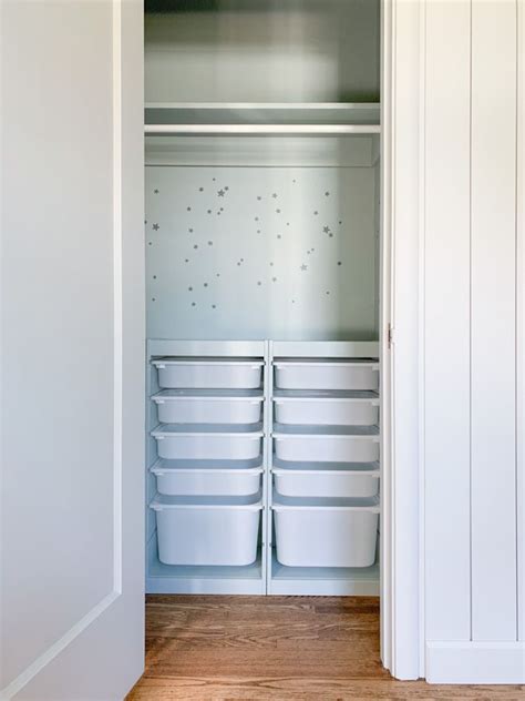 Diy Closet Makeover With Ikea Trofast Hack Small Closet Renovation