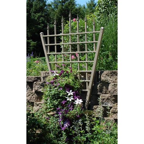 Duratrel 58 In W X 94 In H Brown Traditional Garden Trellis At