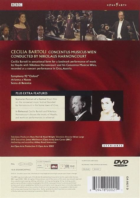 Cecilia Bartoli Concentus Musicus Wien Nikolaus Harnoncourt Haydn