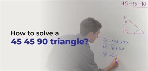 45 45 90 Triangle – To Calculate Various Sides of Triangle