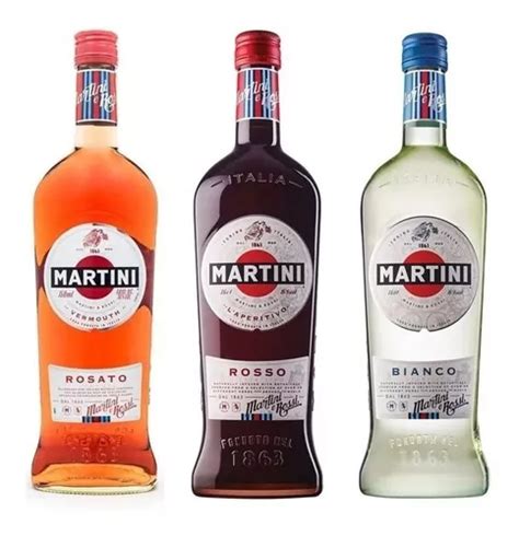 Combo Vermouth Martini Rosato Rosso E Bianco 750ml Cada Frete Grátis