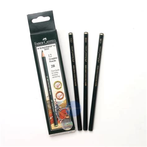 PENSIL FABER CASTELL 2B ASLI Harga Per 1 Pcs FABER CASTELL 9000