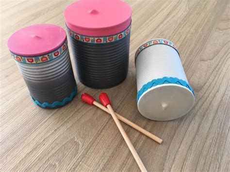 DIY Musik Machen Mit Alten Dosen Bunte Trommeln Selbst Bauen