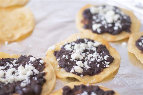 Tostadas De Frijoles Bean Tostadas Thrift And Spice