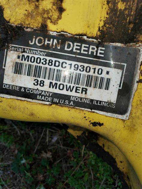 John Deere 38 Inch Mower Deck Lx173 Lx176 Lx178 Gt242 Gt275 Lx255 Gt235