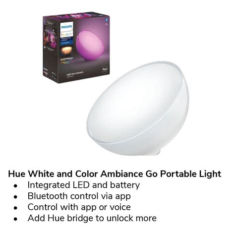 Philips Hue Go Portable Light V White And Color Ambiance Light