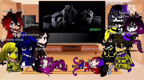 Fnaf 4 Reacts To Lullaby Bye Remake YouTube