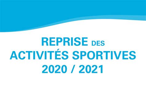 Calaméo Reprise Des Activités Sportives 2020 2021