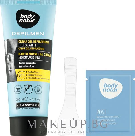 Body Natur Depilmen Moisturising Hair Removal Cream - Мъжки депилиращ ...