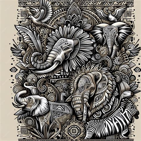 Premium Photo | Wildlife Wonders Captivating Animal Motifs for Creative