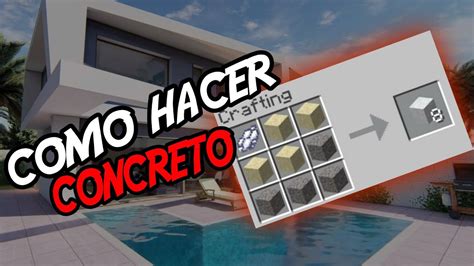 Como Hacer Concreto En Minecraft Bedrock Java 1 19 X Youtube