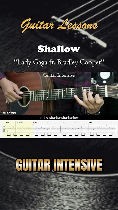 Shallow Lady Gaga Ft Bradley Cooper Guitar Tutorial Chords