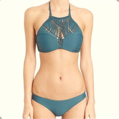 Mikoh Swim Nwot Mikoh Waimea Woven Bikini Set Poshmark