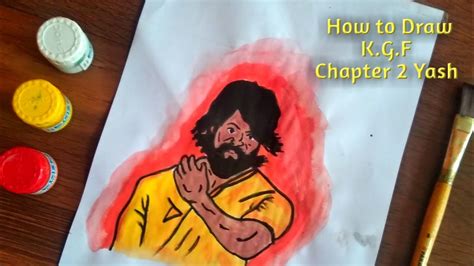 How To Draw K G F Chapter Yash Step By Step How To Draw Rocky