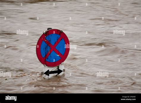 flooding during high water after heavy rain Stock Photo - Alamy