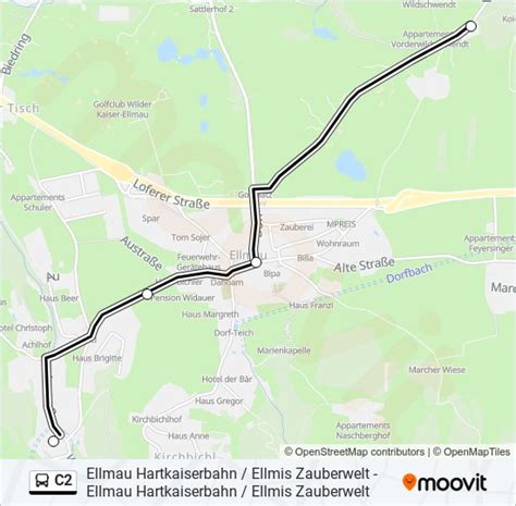 C2 Route Schedules Stops Maps Ellmau Wochenbrunnweg Updated