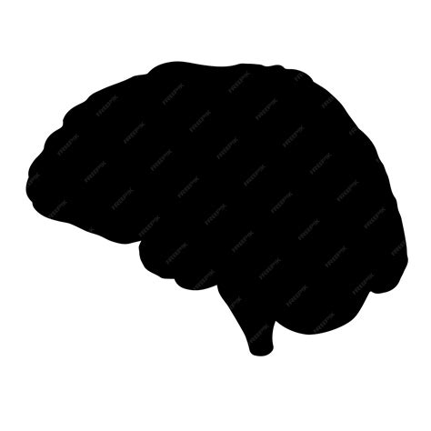 Premium Vector Silhouette Of Brain