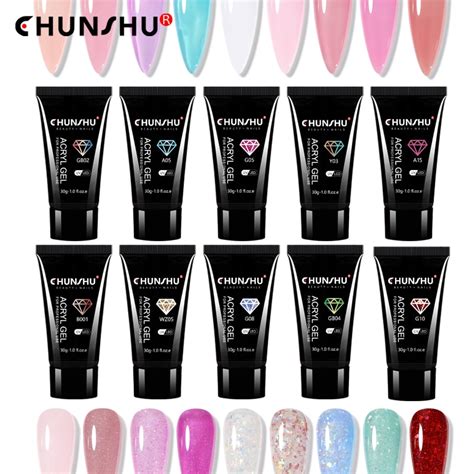 CHUNSHU Esmalte De U As De Gel Acr Lico Semipermanente 30G Extensi N De