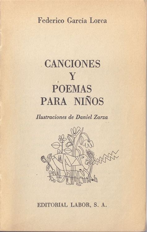 Canciones y poemas para niños de Federico García Lorca Ilustrado por