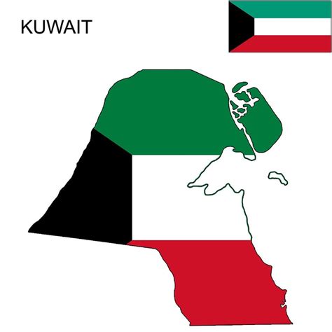 Kuwait Flag Map and Meaning | Mappr