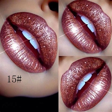 1PC Diamond Pearl Matte Liquid Lipstick 18 Colors Shimmer Glitter Lip Gloss Nude Make Up