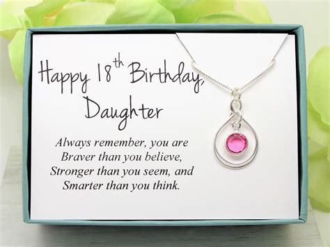 18th Birthday T For Daughter 925 Sterling Silver Swarovski Etsy