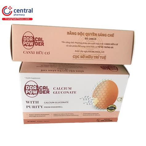 [CHÍNH HÃNG] Thuốc Canxi Hữu Cơ DDA - Cal Powder giúp bổ sung canxi