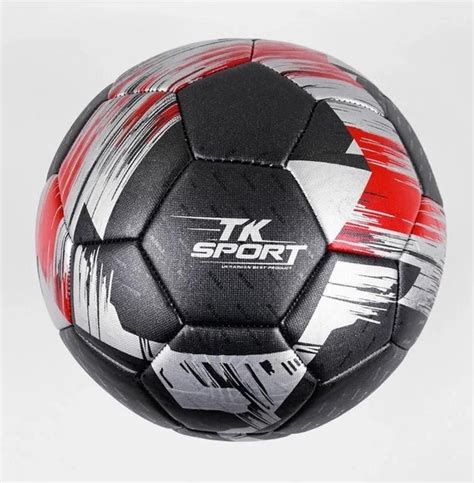 Мяч футбольный TK Sport №5 370 грамм Черно-серый (C 44449/3) – фото ...