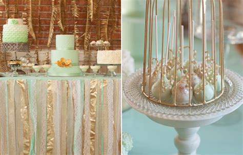 Mint And Gold Wedding Ideas 100 Layer Cake