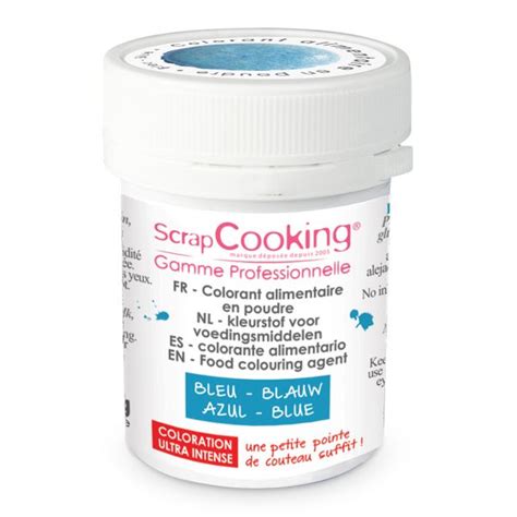 Colorant Alimentaire En Poudre Bleu G Scrapcooking Culinarion