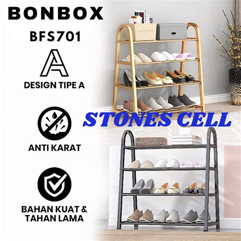 Jual Rak Sepatu Bonbox Bfs Rak Serbaguna Susun Baja Design Tipe A