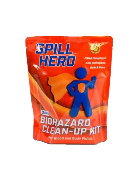 Spill Hero Biohazard Clean Up Kit For Small Quantity Generators Spill