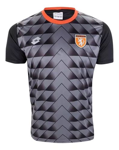 Camiseta Lotto Holanda Masculino Preto E Laranja Mercadolivre