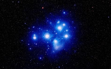 Hd Wallpaper Pleiades Seven Sisters Star Cluster Art