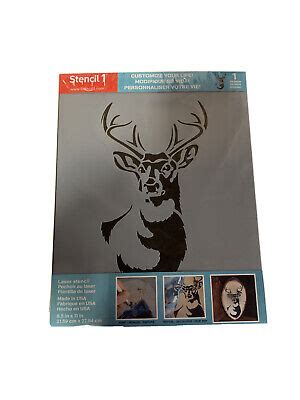 X Antlered Deer Buck Laser Stencil Stencil Made In Usa Ebay