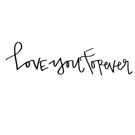 Hand Lettered Love You Forever Free Svg Cut File